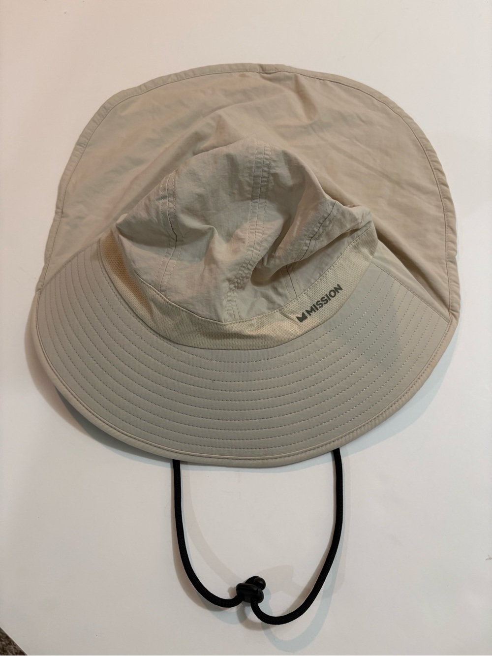 Mission | Beige Sun Defender Cooling Hat for Women